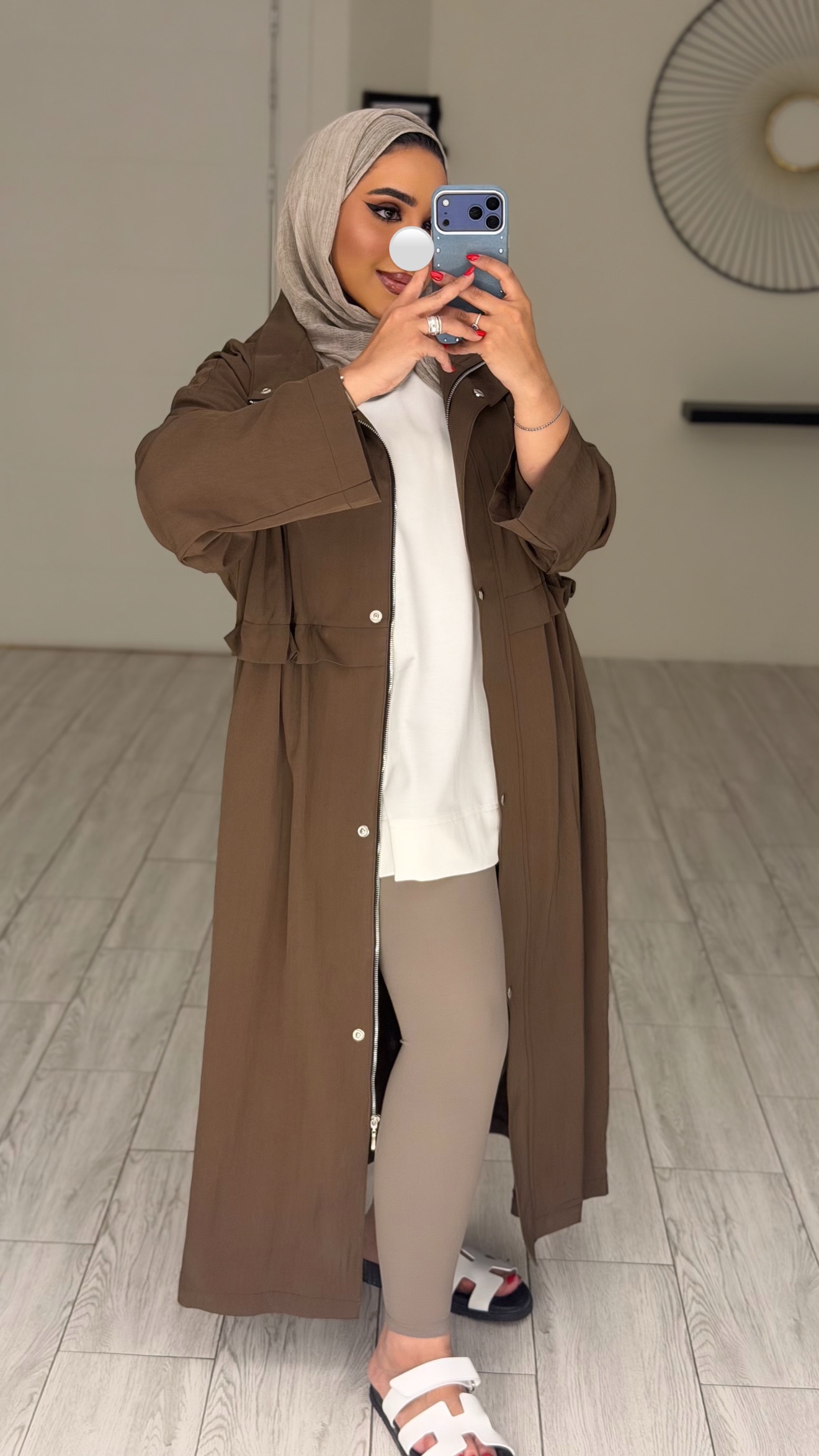 Relaxed trench coat - Mocha