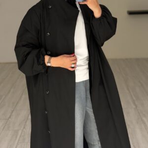 Classic trench coat - Black - الصورة 5