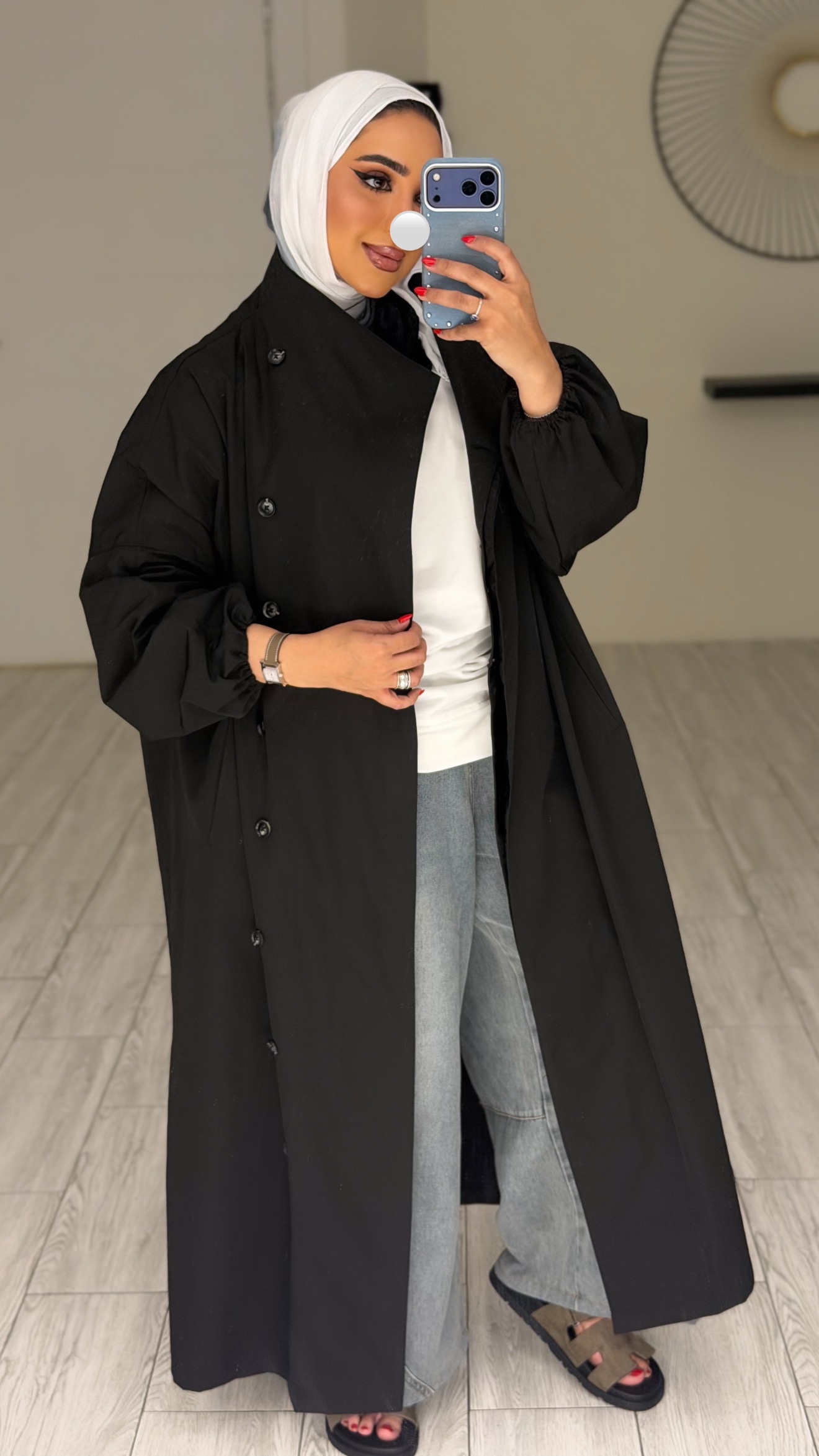 Classic trench coat - Black - الصورة 5