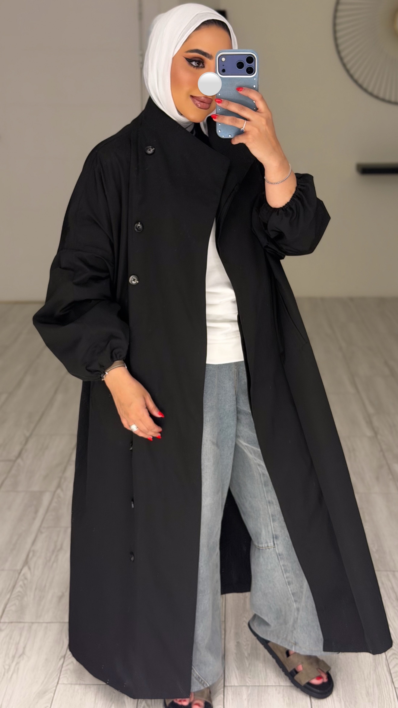 Classic trench coat - Black - الصورة 3