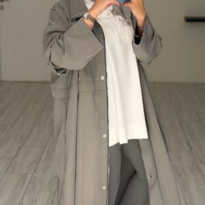 Relaxed trench coat - Grey