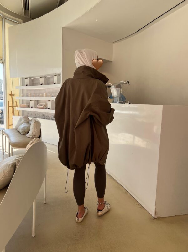 ⁦OVERSIZED JACKET - ETOUPE⁩ - الصورة ⁦3⁩