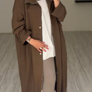 Alternative view of Relaxed trench coat -  Mocha