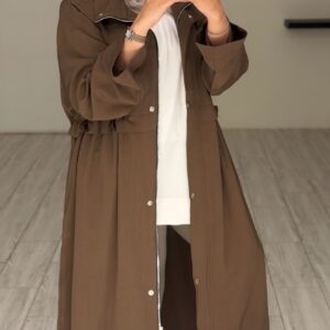 Relaxed trench coat - Mocha - الصورة 3