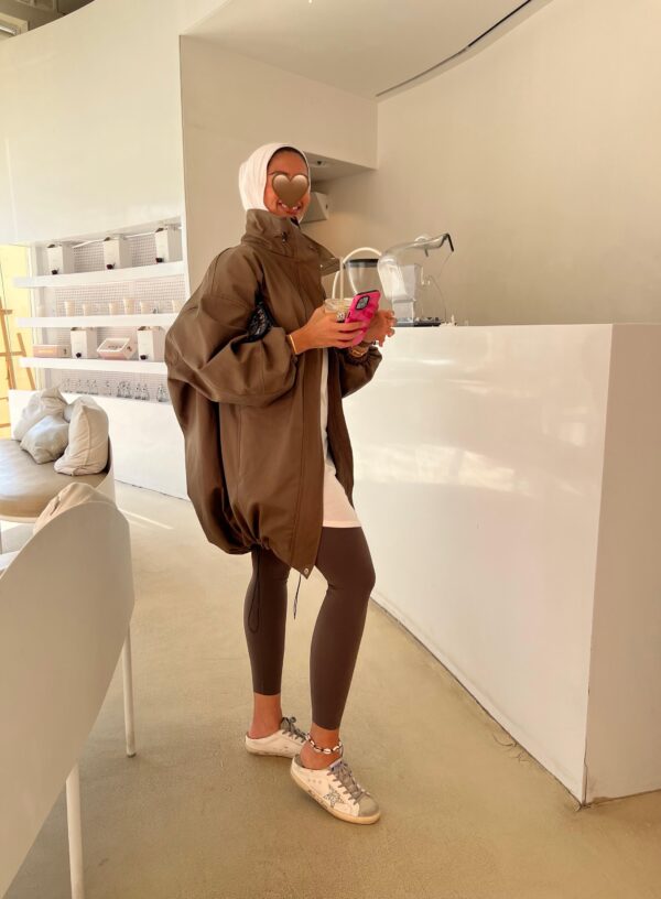 ⁦OVERSIZED JACKET - ETOUPE⁩ - الصورة ⁦6⁩