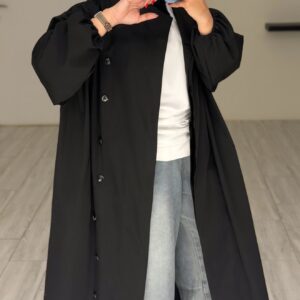 Classic trench coat - Black - الصورة 4