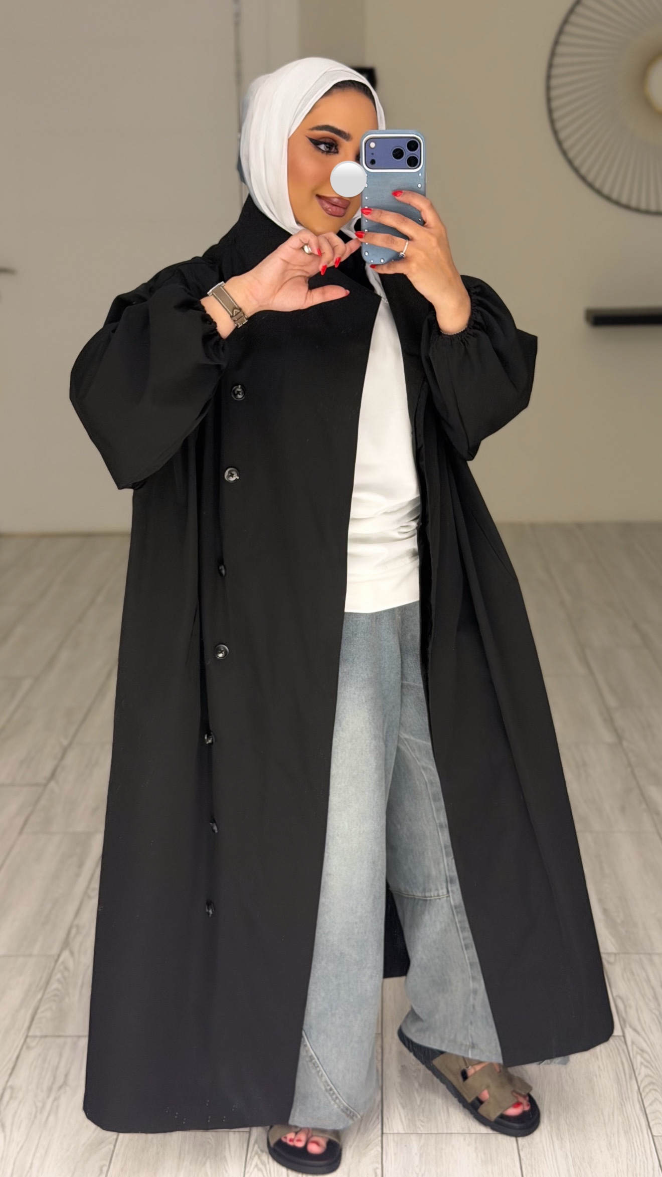 Classic trench coat - Black - الصورة 4