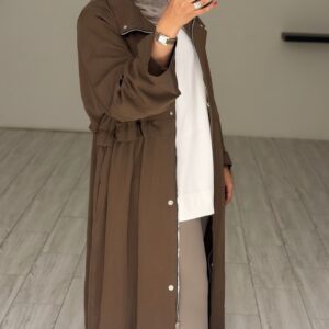 Relaxed trench coat - Mocha - الصورة 4
