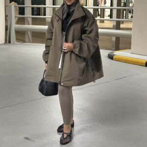 OVERSIZED JACKET - ETOUPE