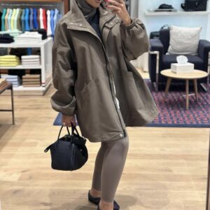 Alternative view of OVERSIZED JACKET - ETOUPE