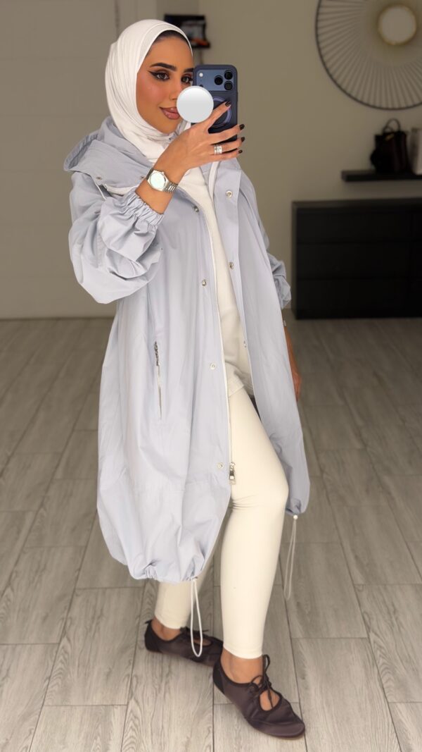 ⁦Sky blue Trench coat⁩ - الصورة ⁦2⁩