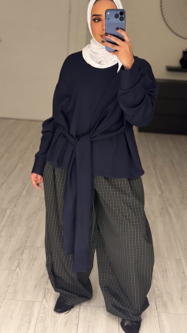 Wrapped Shirt - Navy