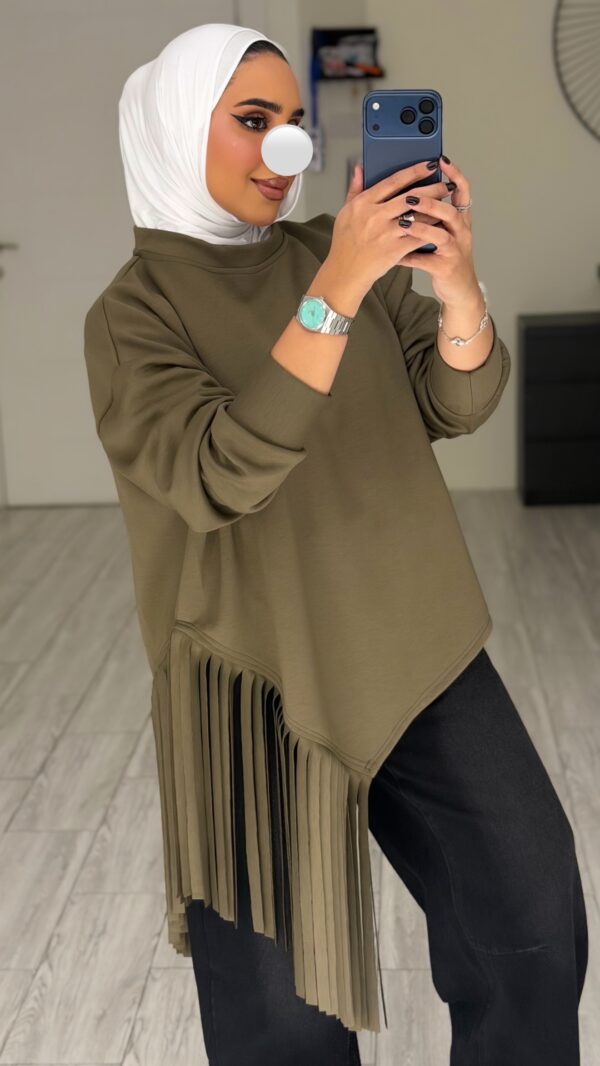 ⁦Hadab olive Shirt⁩ - الصورة ⁦4⁩