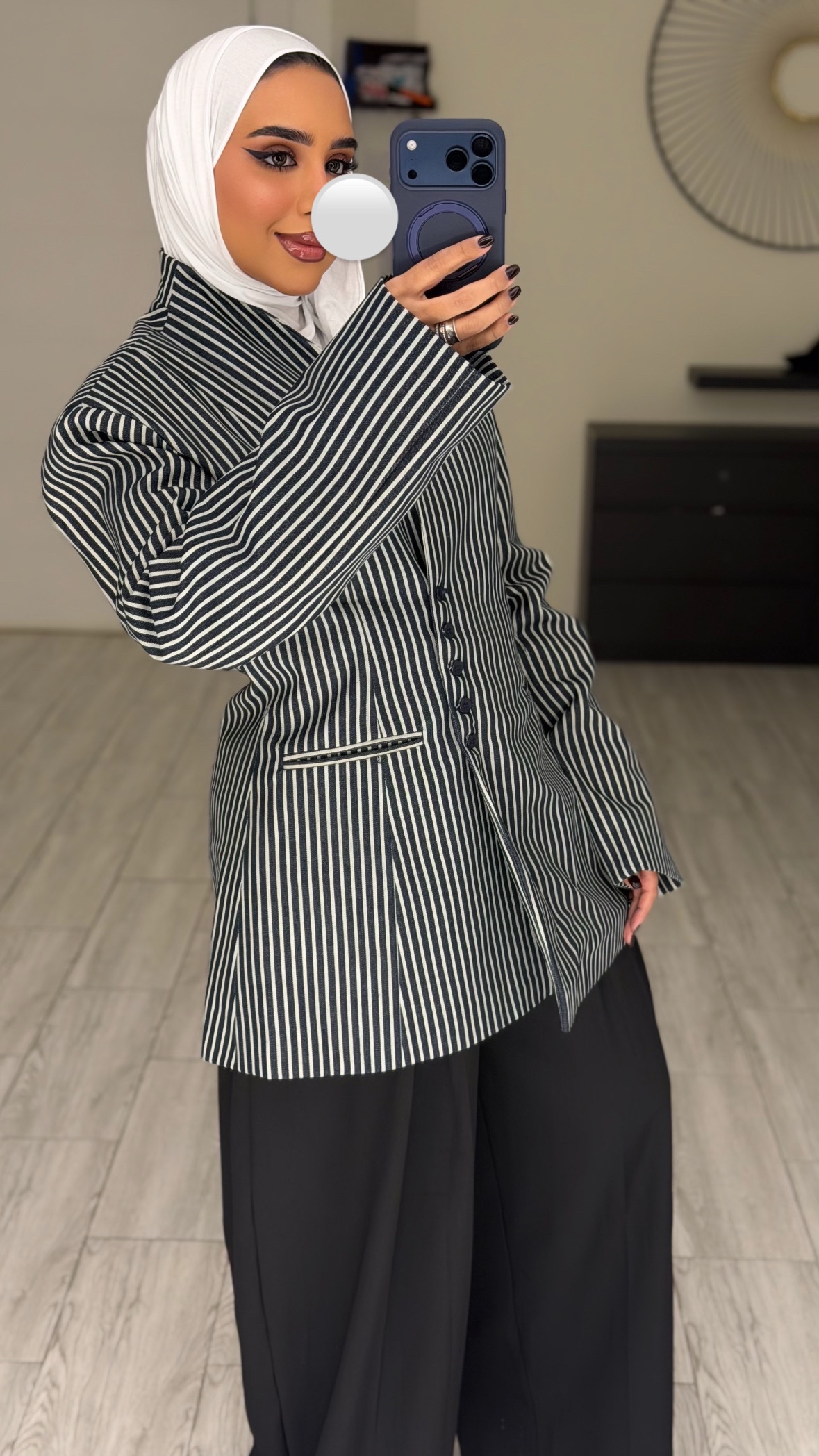 Stripes jeans Blazer - الصورة 3