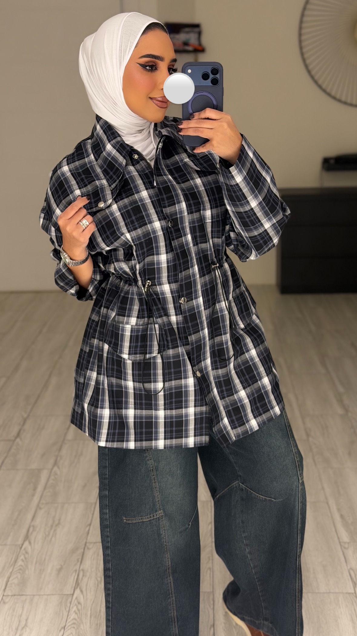 Checked Jacket 🖤💙🤍 - الصورة 4