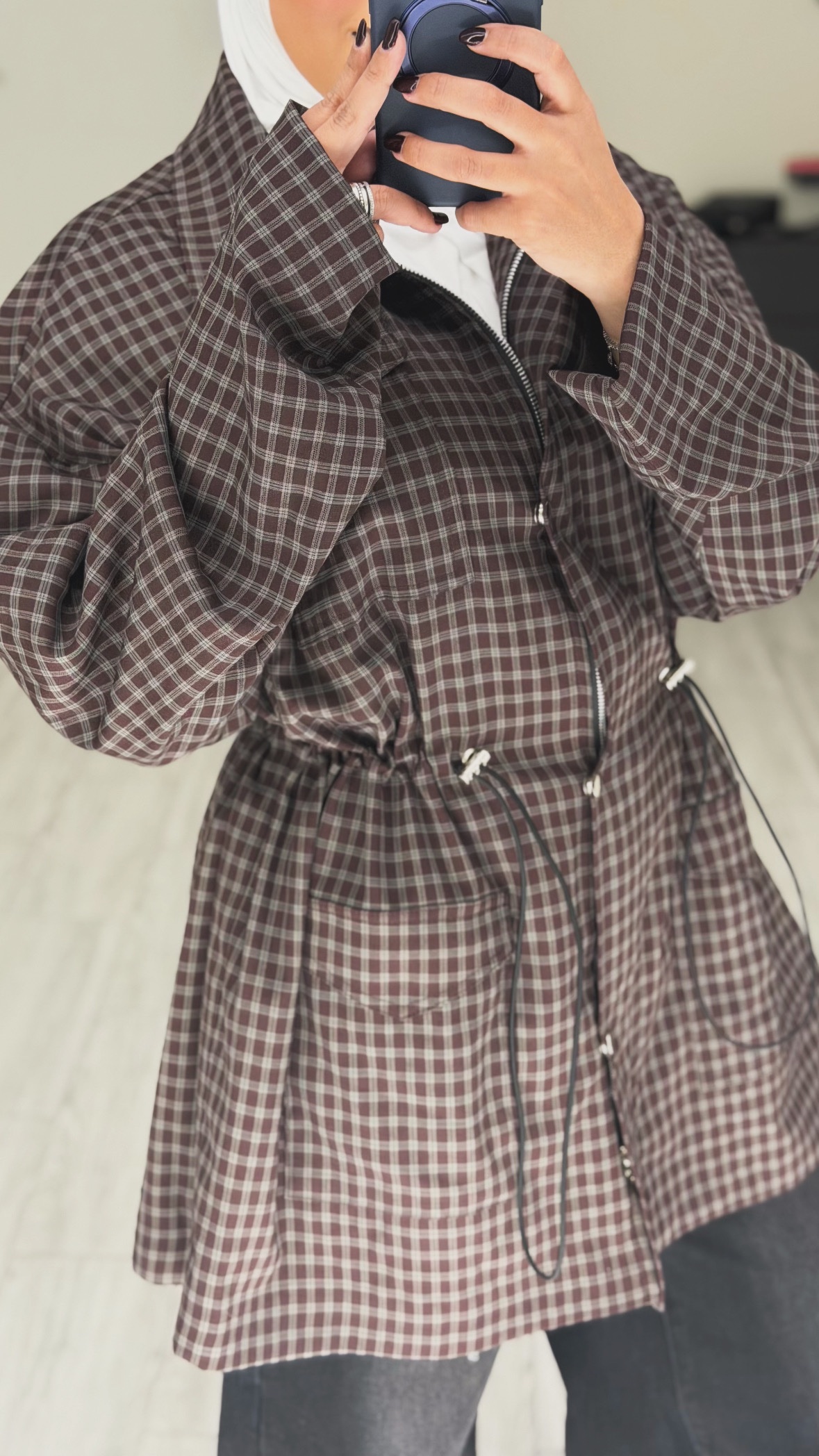 Checked Jacket 🖤🩶❤️ - الصورة 2