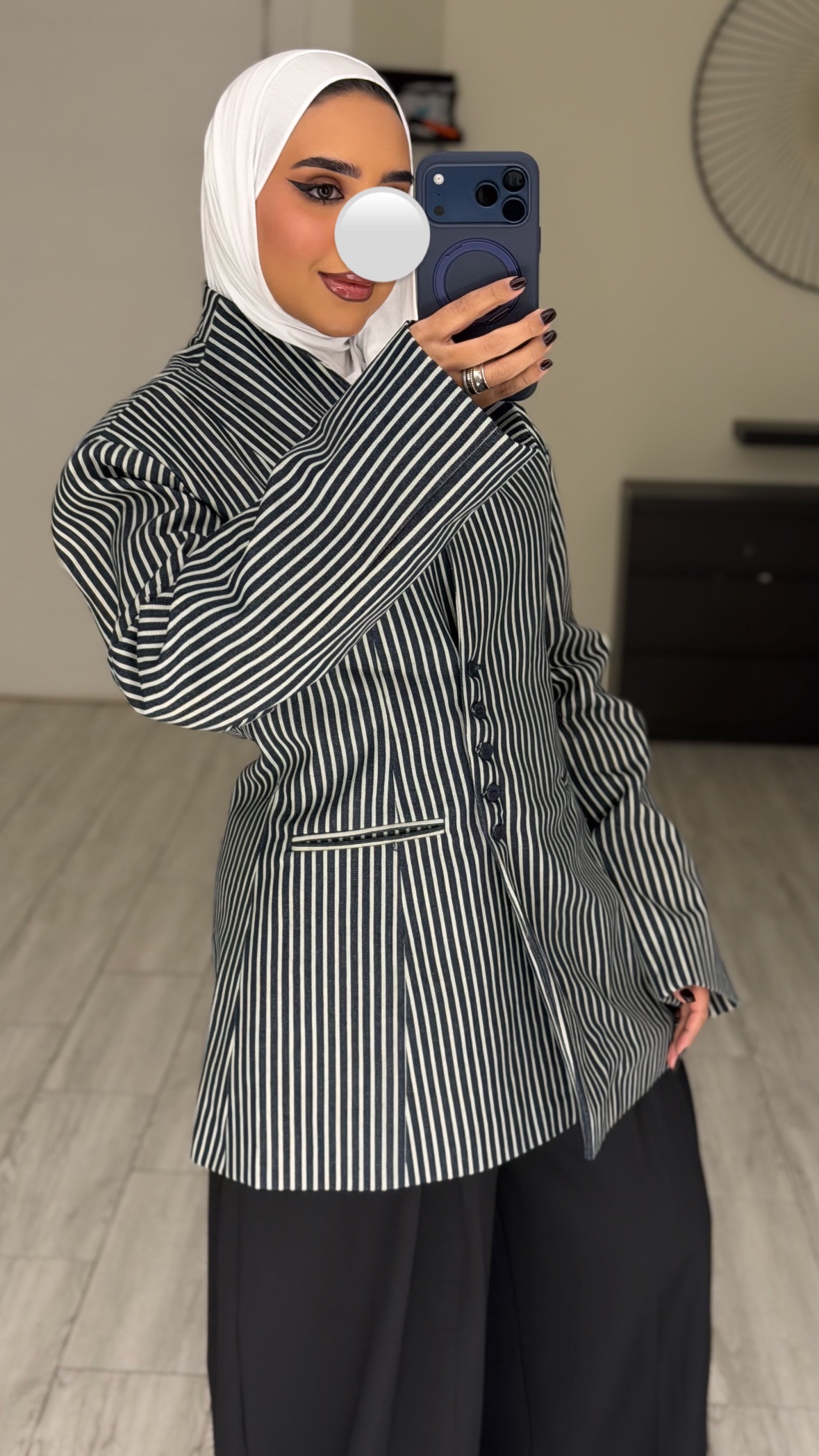 Stripes jeans Blazer - الصورة 4