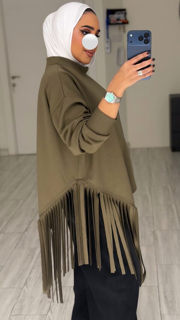 ⁦Hadab olive Shirt⁩ - الصورة ⁦3⁩