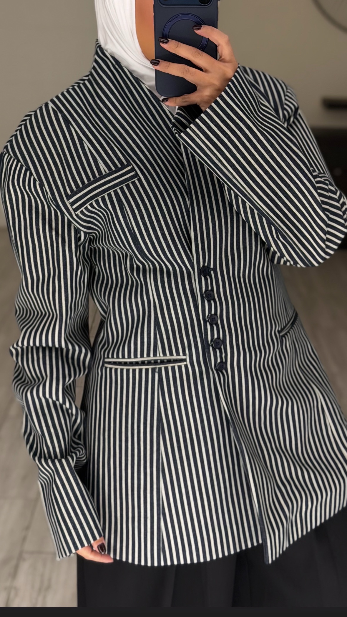 Stripes jeans Blazer - الصورة 2