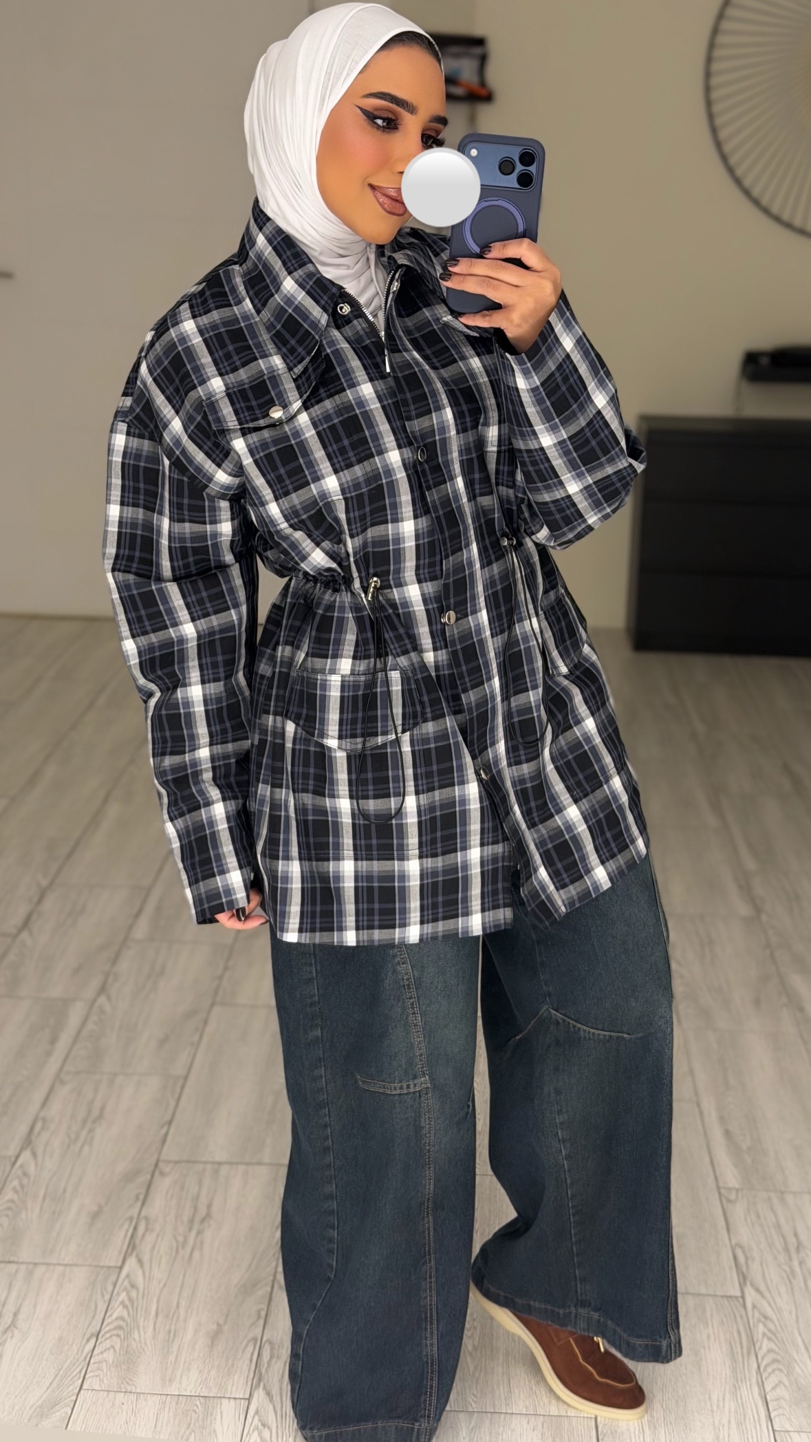 Checked Jacket 🖤💙🤍 - الصورة 6