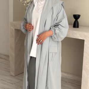 Alternative view of Hoodie Trench Coat