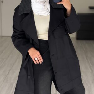 Black jacket/hand made leather