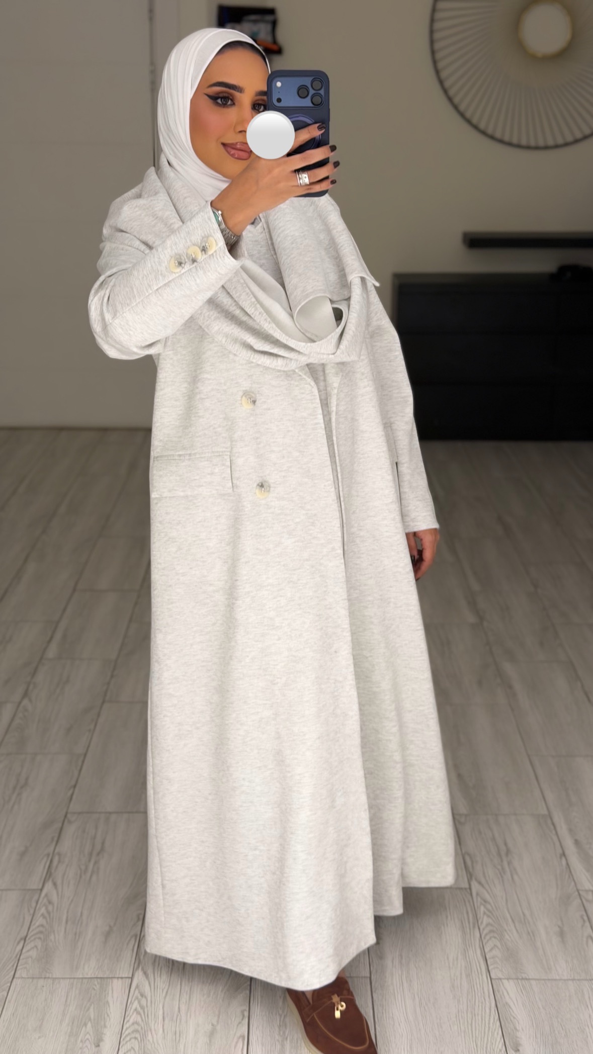 Dress x blazer scarf Light grey - الصورة 4