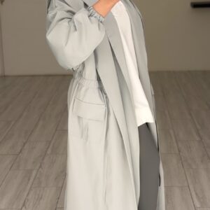 ⁦Hoodie Trench Coat⁩ - الصورة ⁦4⁩
