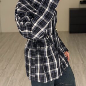 Alternative view of Checked Jacket 🖤💙🤍