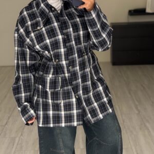 Checked Jacket 🖤💙🤍