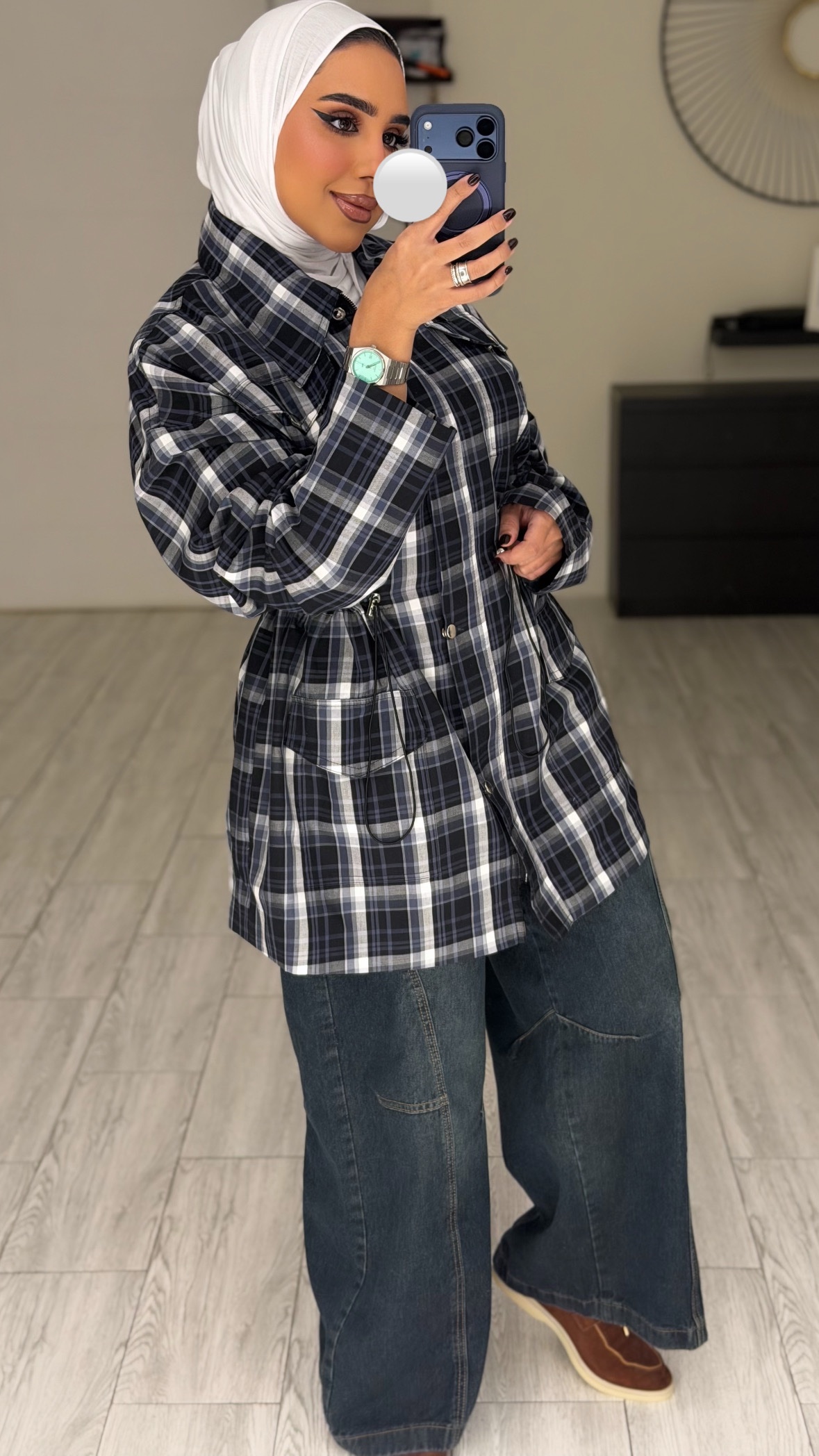 Checked Jacket 🖤💙🤍 - الصورة 5