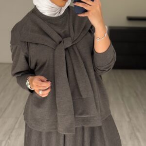 Alternative view of Double sleeve Shirt-توب فقط