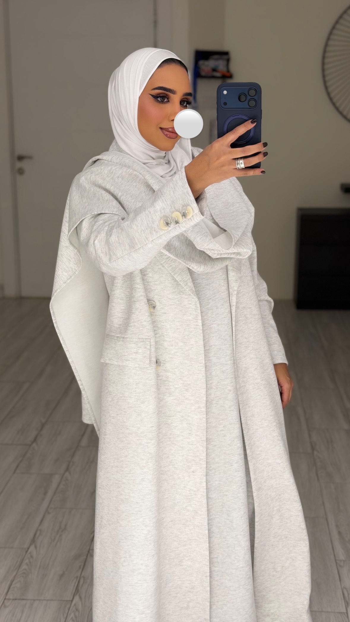 Dress x blazer scarf Light grey - الصورة 7
