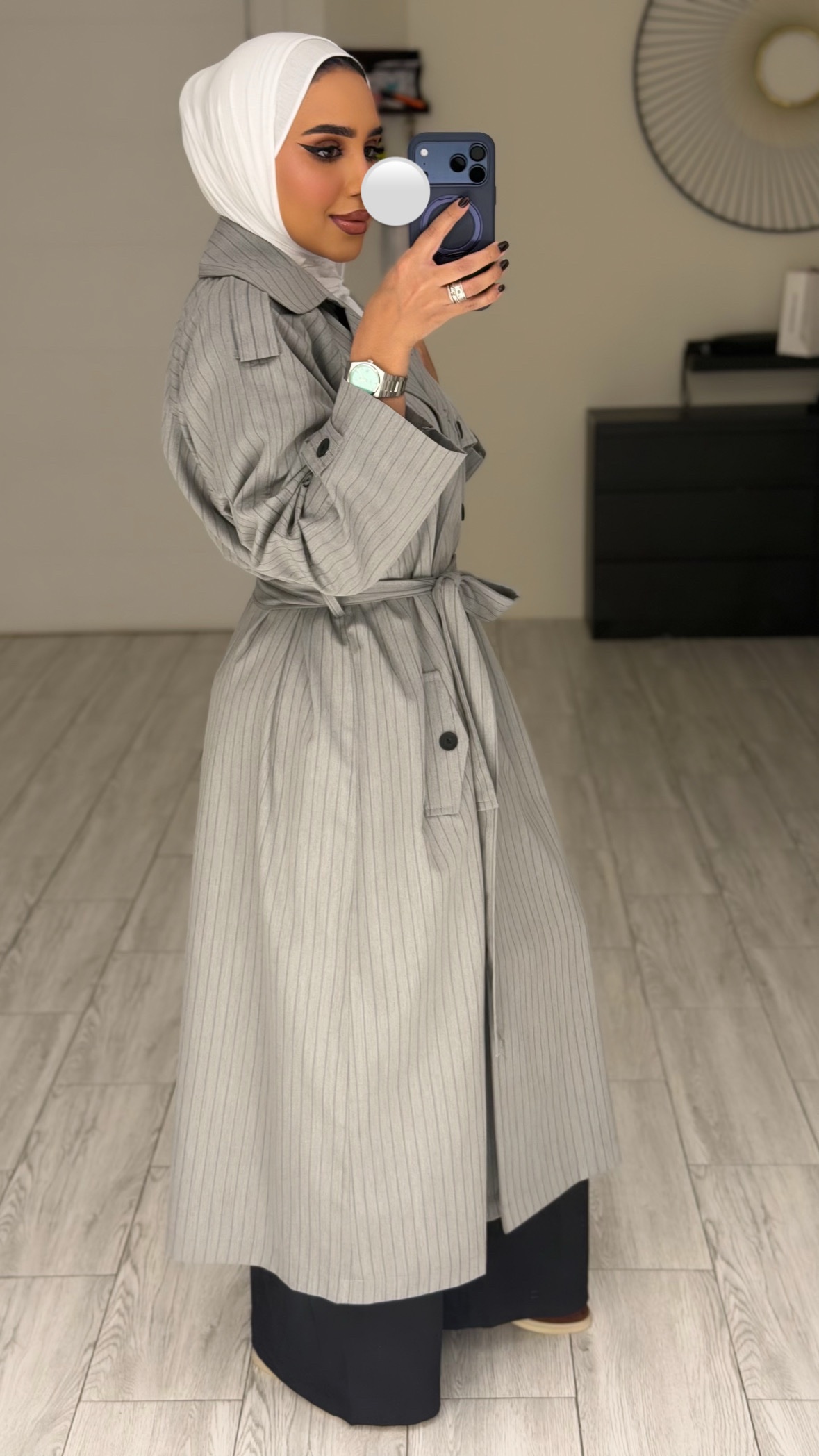 GreyXBlack Trench coat