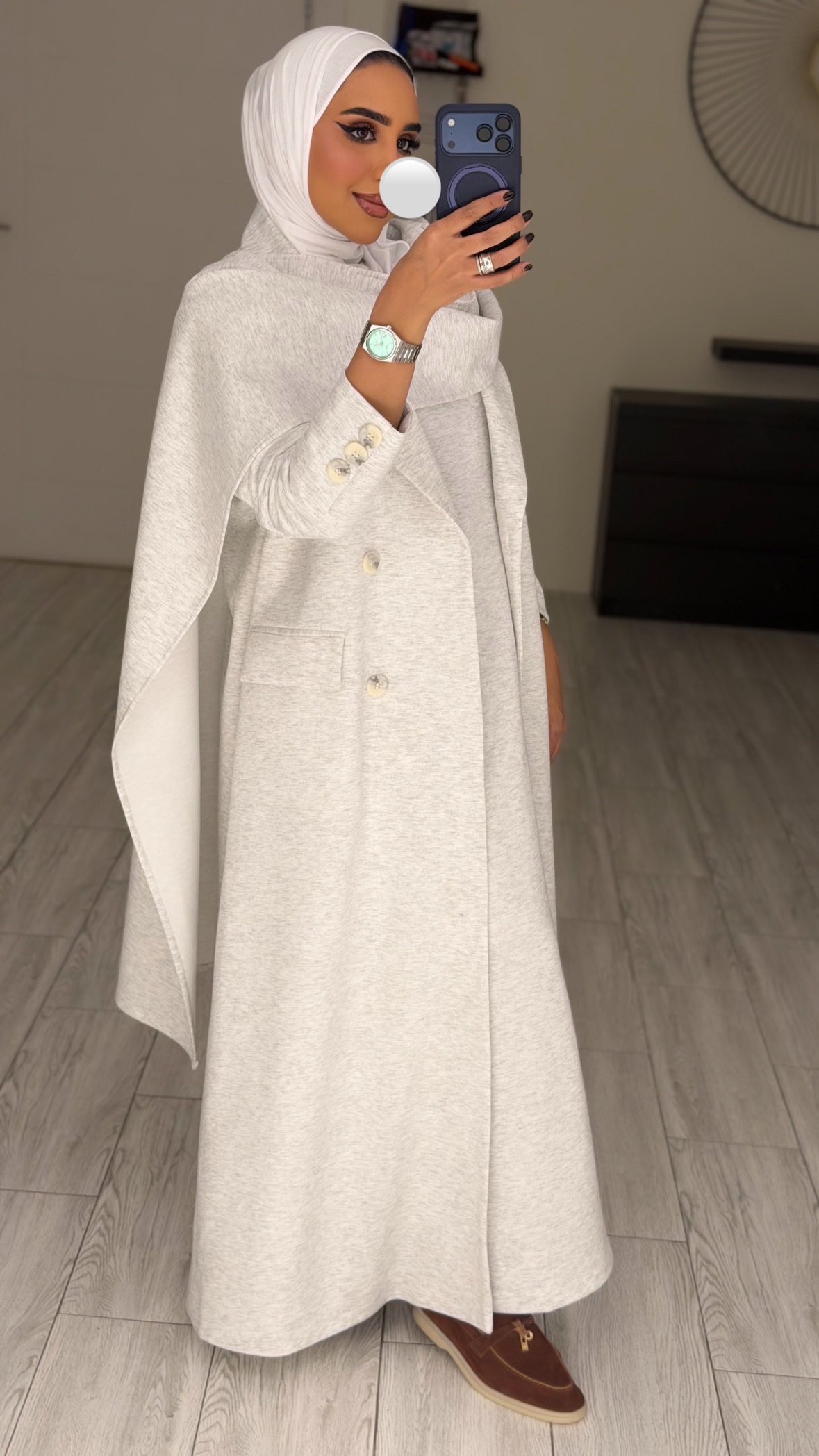 Dress x blazer scarf Light grey - الصورة 6