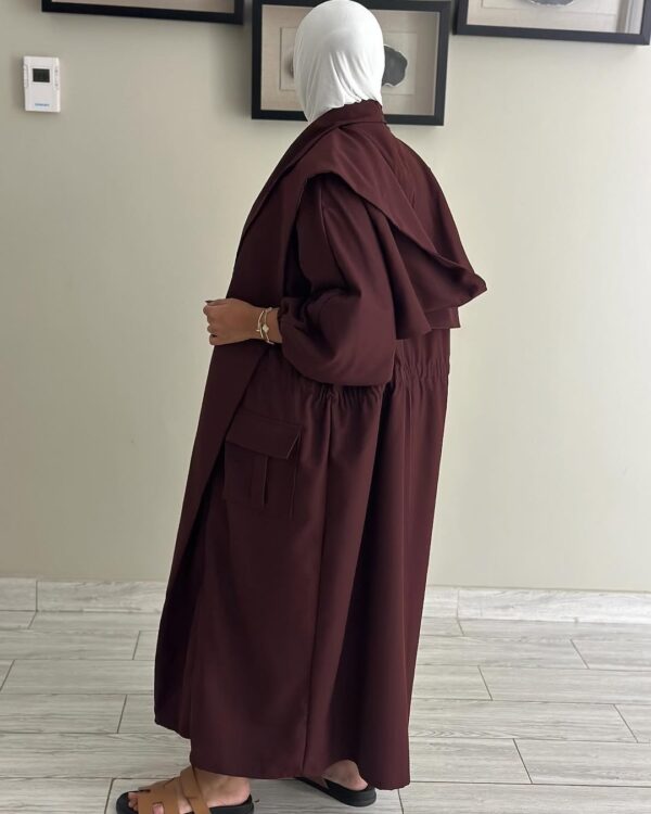 ⁦Burgundy Trench Coat⁩ - الصورة ⁦4⁩