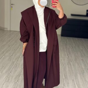 Burgundy Trench Coat