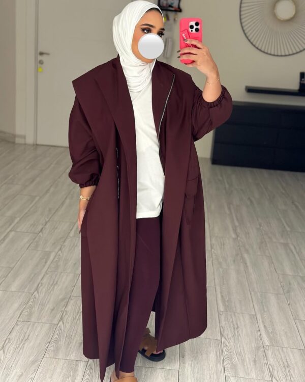Burgundy Trench Coat