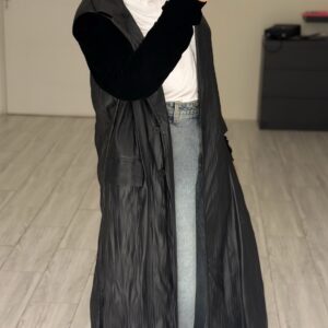 Alternative view of LeatherXVelvet blazer