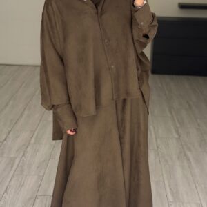 Alternative view of Suede Set - Etoupe