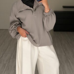 Alternative view of Grey sweater