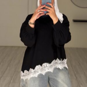 Danteil top - Black - الصورة 3