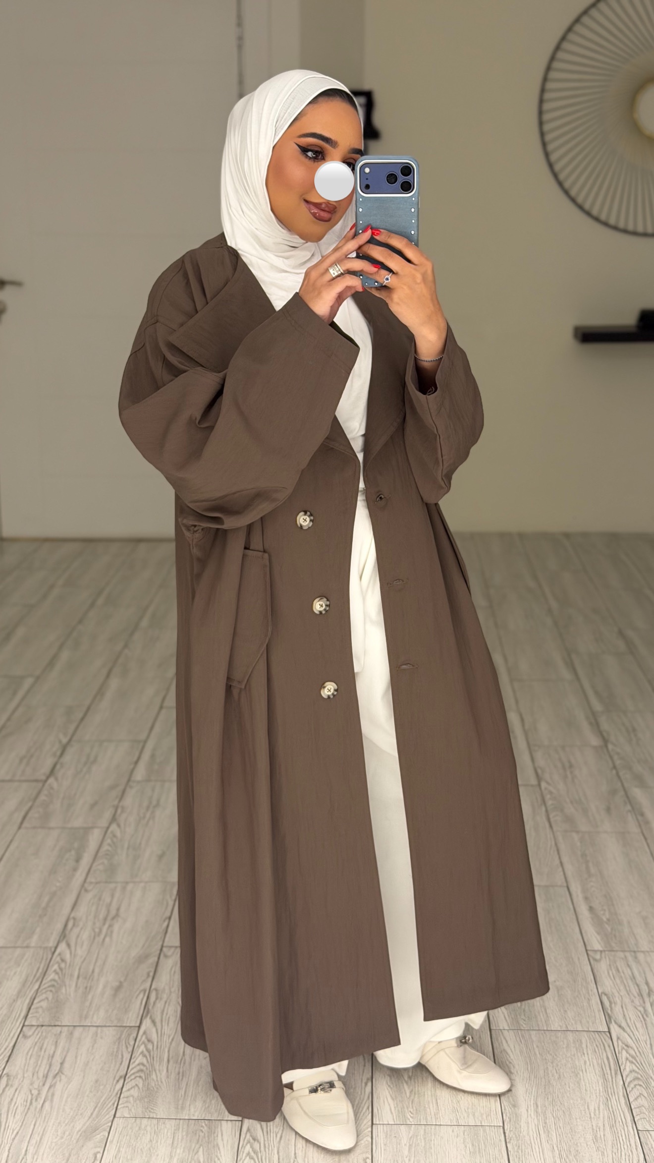 Alora Trench coat - Dark Beige - الصورة 2