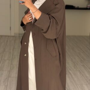 Alora Trench coat - Dark Beige - الصورة 3