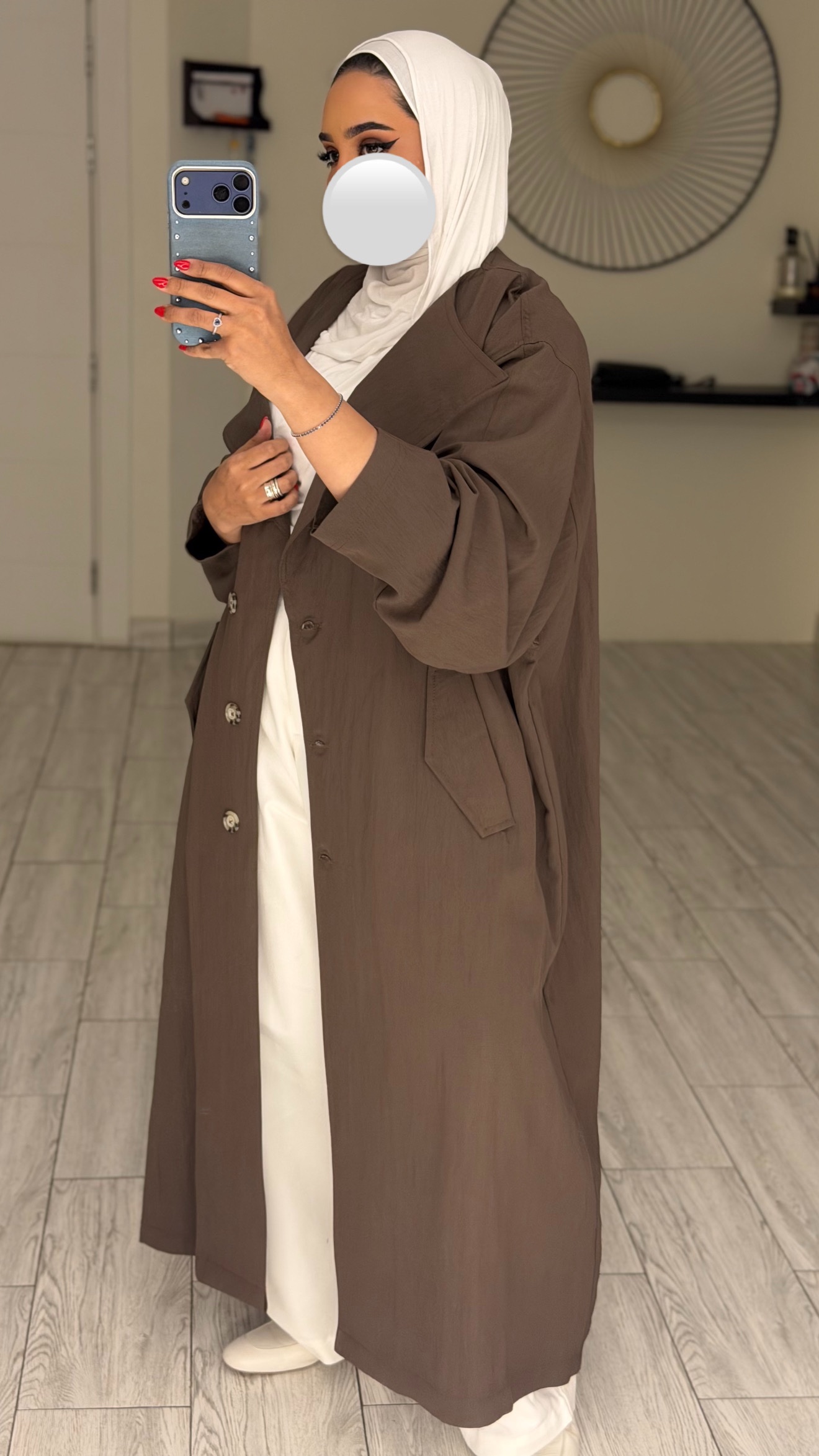 Alora Trench coat - Dark Beige - الصورة 3