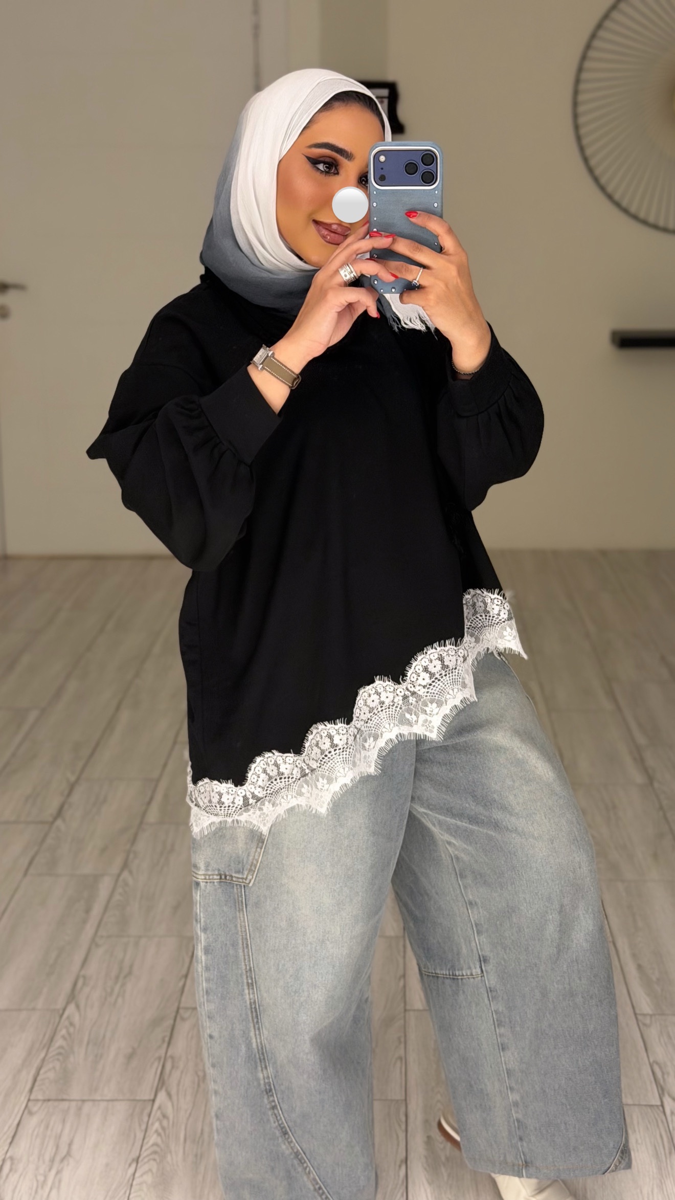 Danteil top - Black - الصورة 2