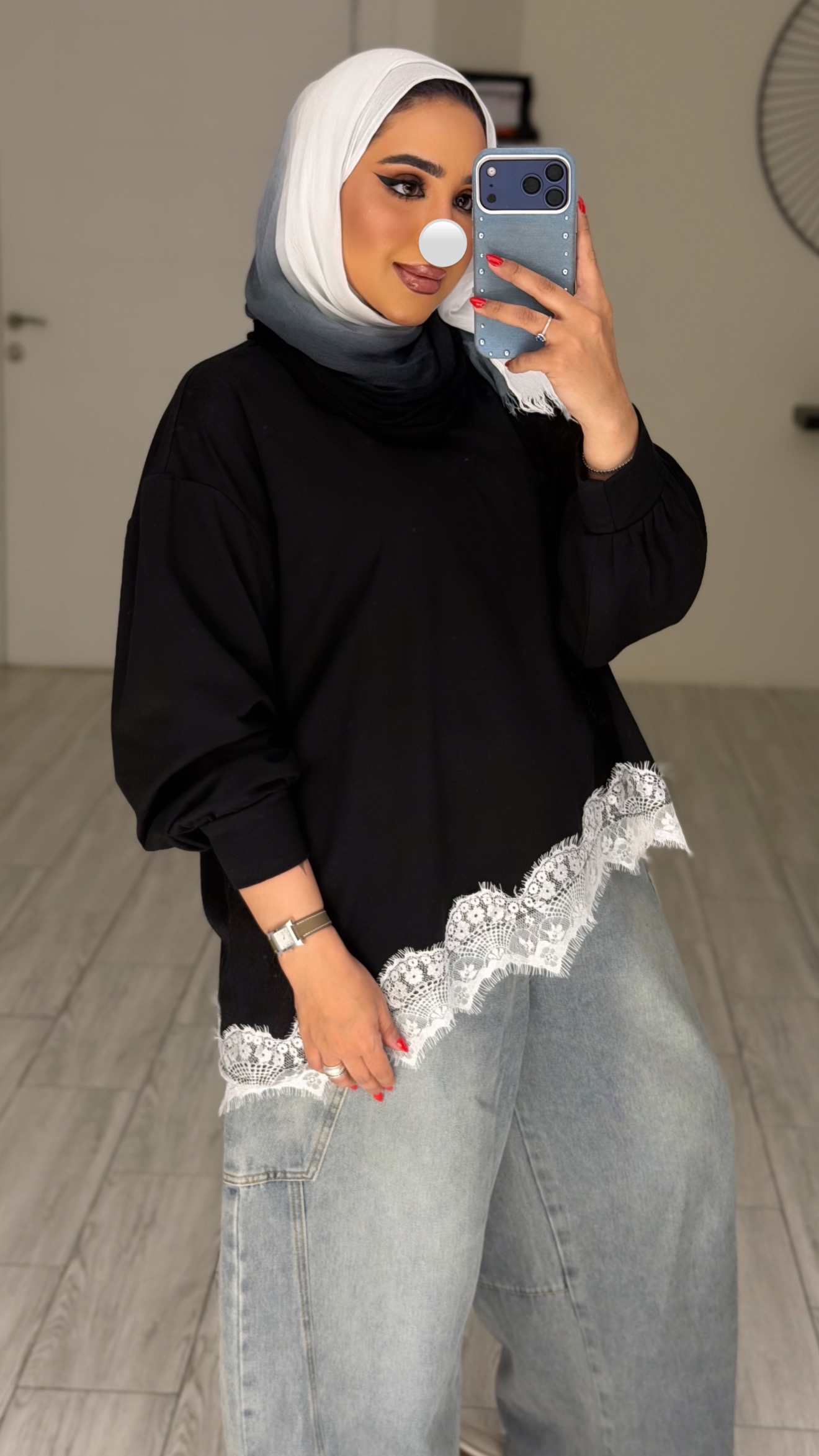 Danteil top - Black - الصورة 4
