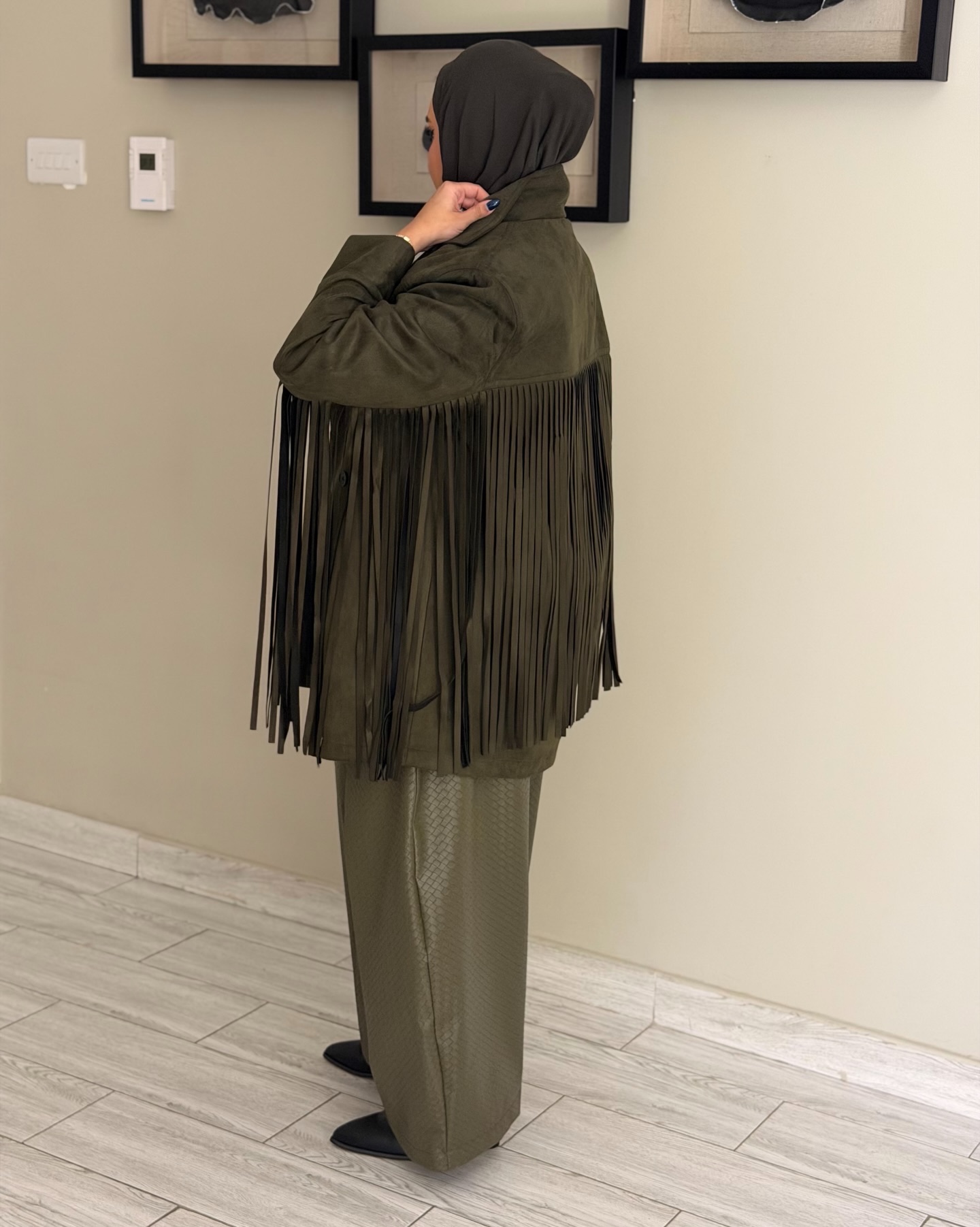 CowBoy Jacket - Olive - الصورة 8