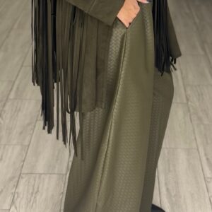 Alternative view of Leather pants - Olive