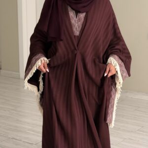 Lines kaftan - Maroon